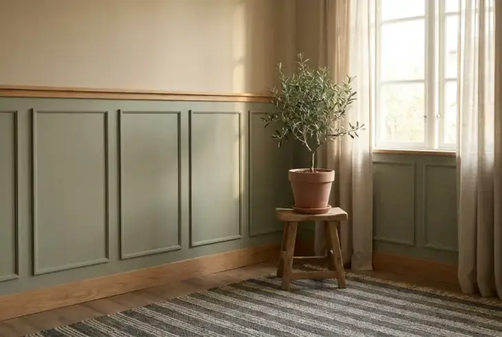 A calm, finished living room in a Peninsula home