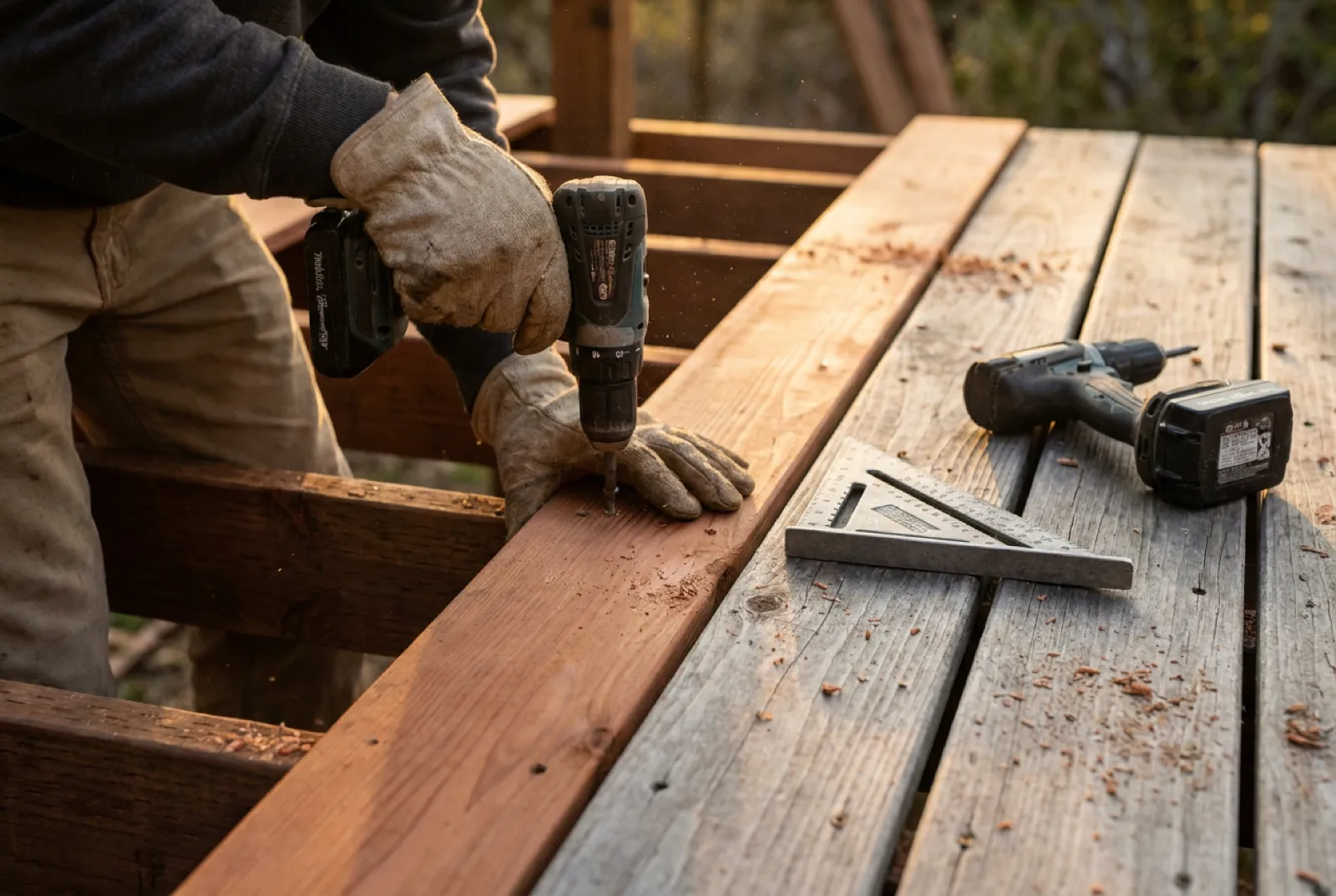 Deck Repair — the work up close
