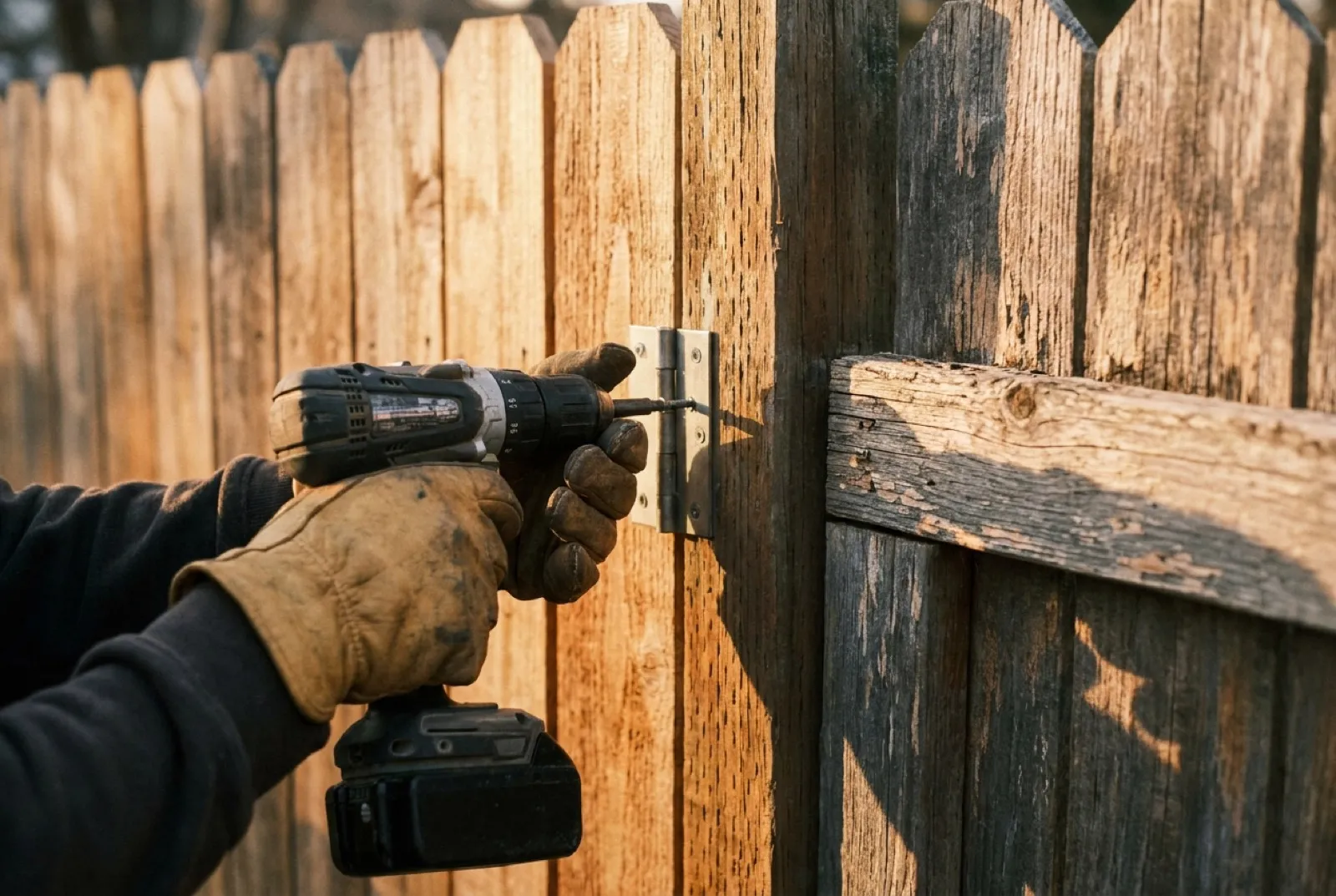 Fence & Gate Repair — the work up close