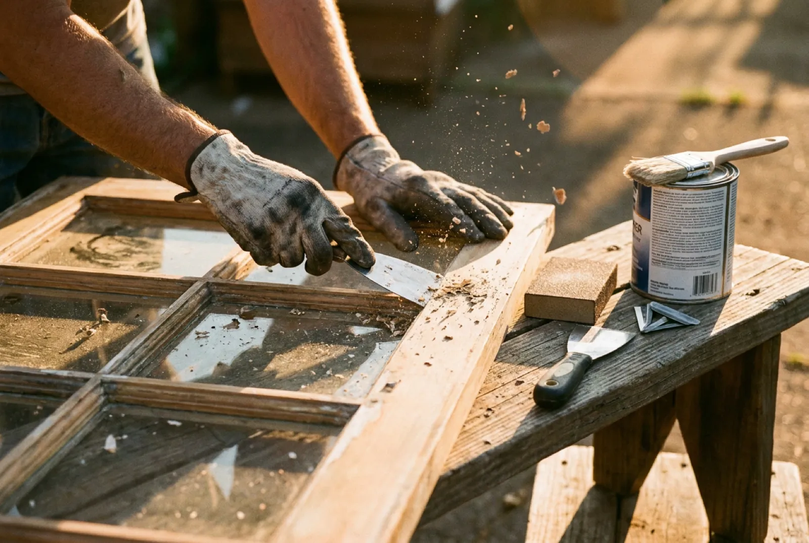 Wood Window Restoration — the work up close